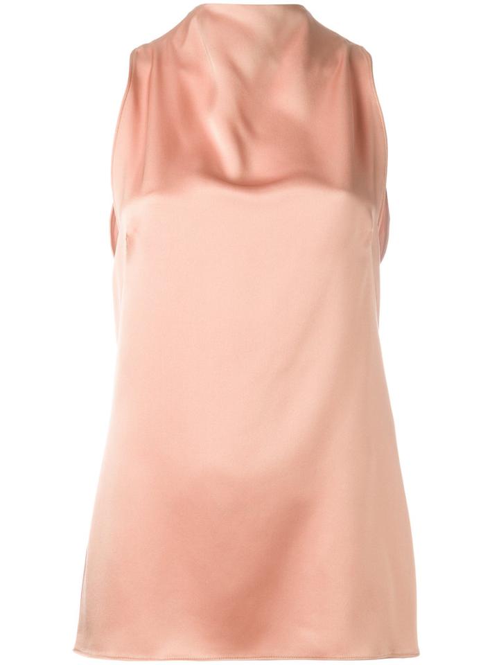 Tom Ford Draped Back Blouse, Women's, Size: 38, Yellow/orange, Silk