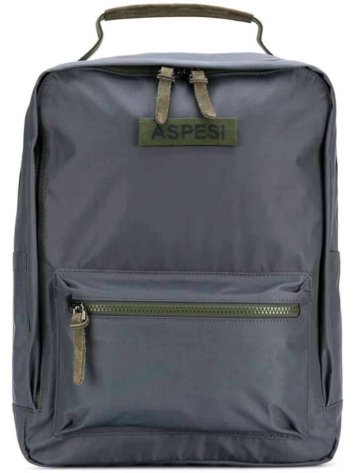 Aspesi Zip Pocket Backpack - Grey
