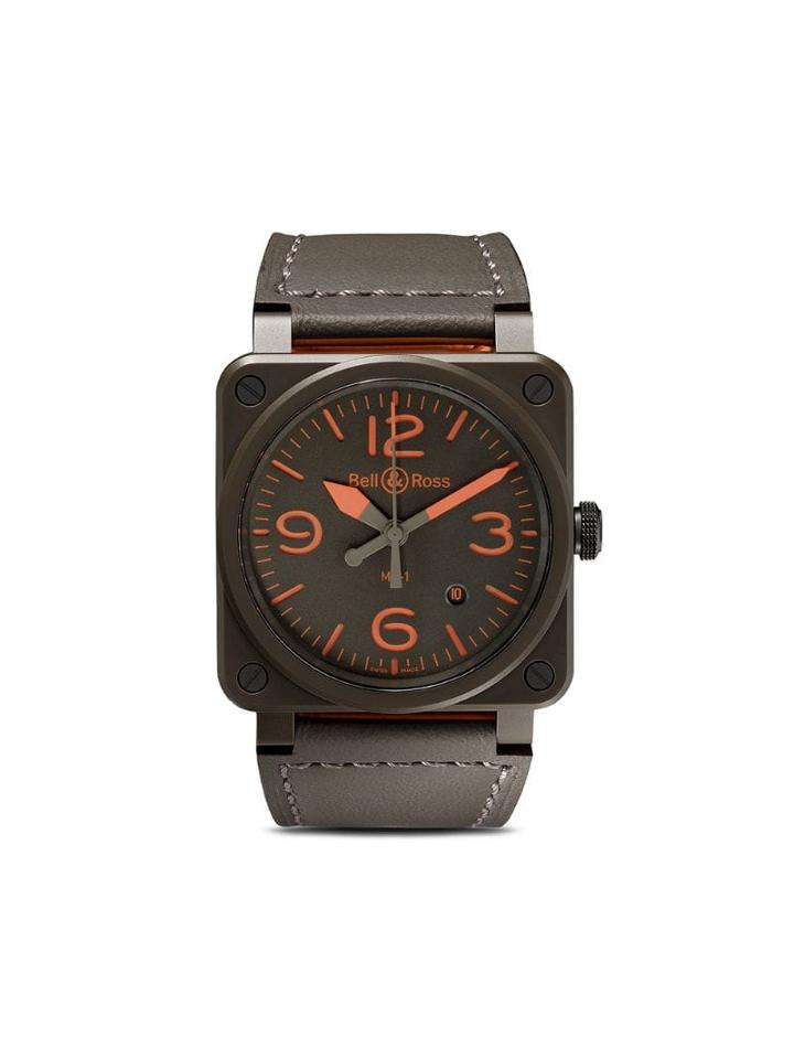 Bell & Ross Br 03-92 Ma-1 42mm - Kakhi And Orange