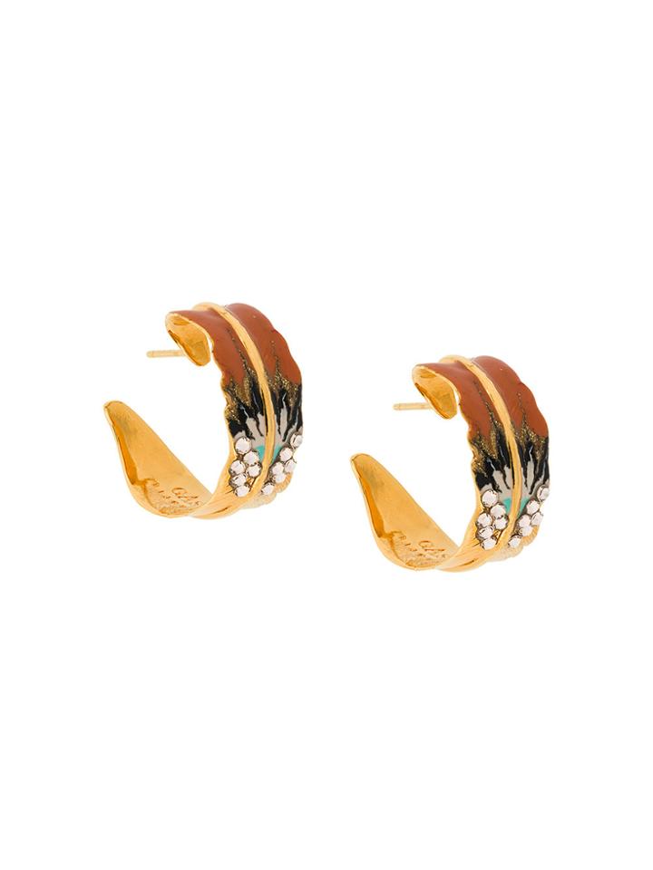 Gas Bijoux Enameled Earrings - Metallic