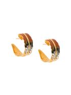 Gas Bijoux Enameled Earrings - Metallic