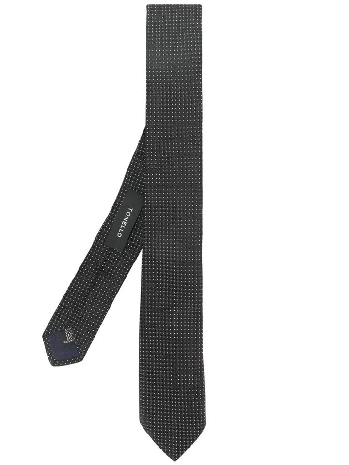 Tonello Micro Spot Tie - Black