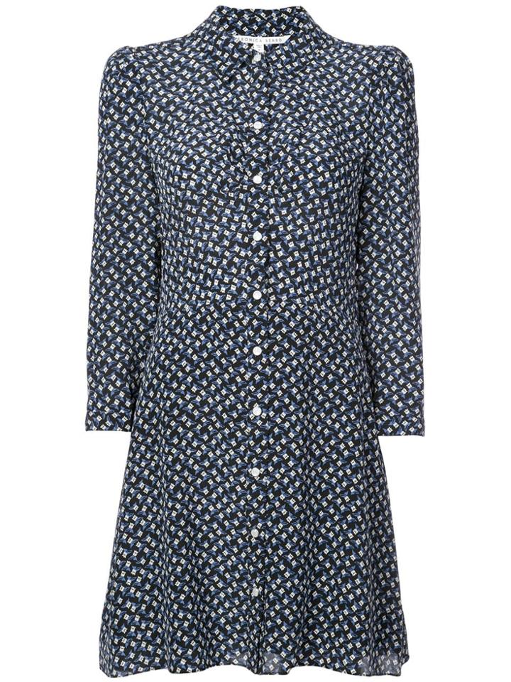 Veronica Beard Printed Shirt Dress - Black