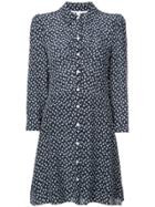 Veronica Beard Printed Shirt Dress - Black
