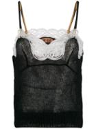 Nº21 Mohair Lace Knitted Top - Black