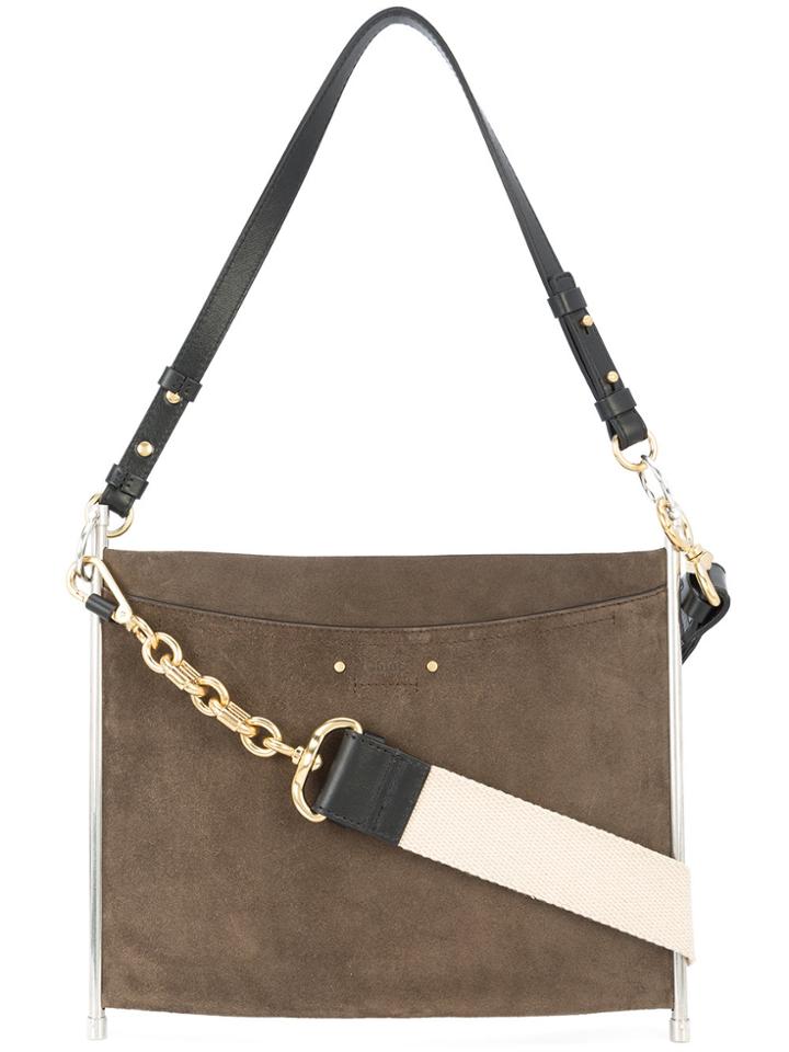 Chloé Quilted Roy Medium Bag - Grey