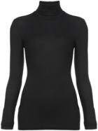 Atm Anthony Thomas Melillo Roll Neck Jersey Top - Black