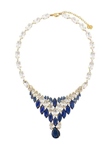 Christian Dior X Susan Caplan 1985 Archive Embellished Necklace - Gold