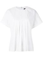Federica Tosi - Ruched T-shirt - Women - Cotton/polyamide/spandex/elastane - S, White, Cotton/polyamide/spandex/elastane