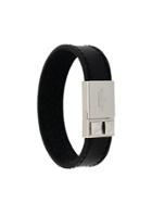 Valentino Logo Embellished Bracelet - Black