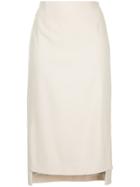 Estnation Fitted Over-the-knee Skirt - White
