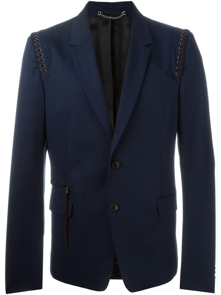 Diesel Black Gold Lace Detail Blazer