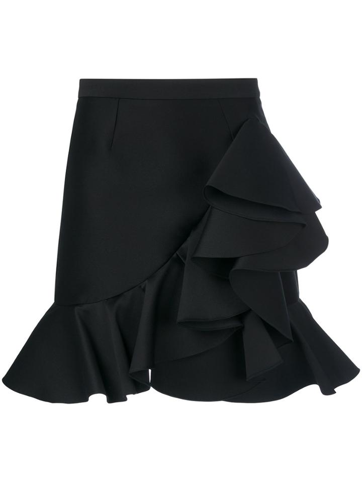 Stella Mccartney Ruffled Mini Skirt - Black