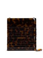 Cult Gaia Dixie Tortoiseshell Shoulder Bag - Brown