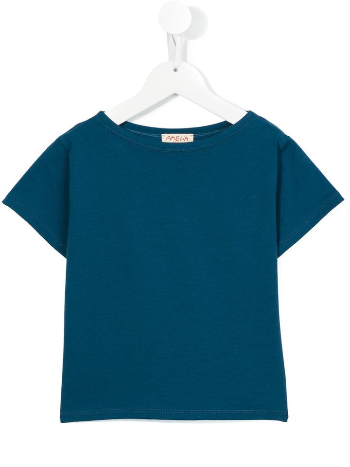 Amelia Milano Plain T-shirt, Boy's, Size: 10 Yrs, Blue