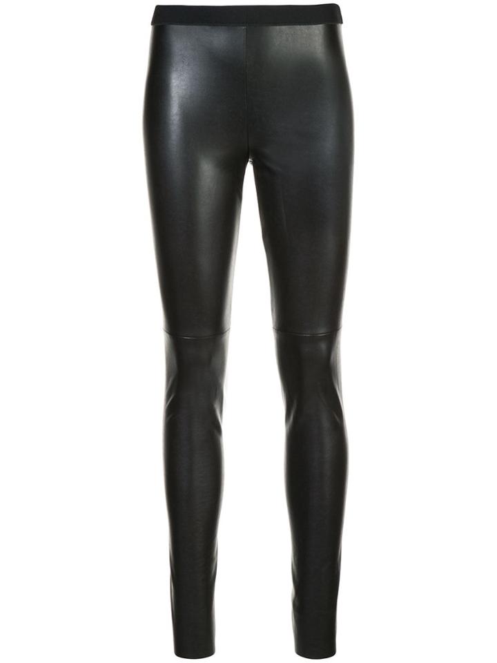 Marc Cain Leather-look Leggings - Black