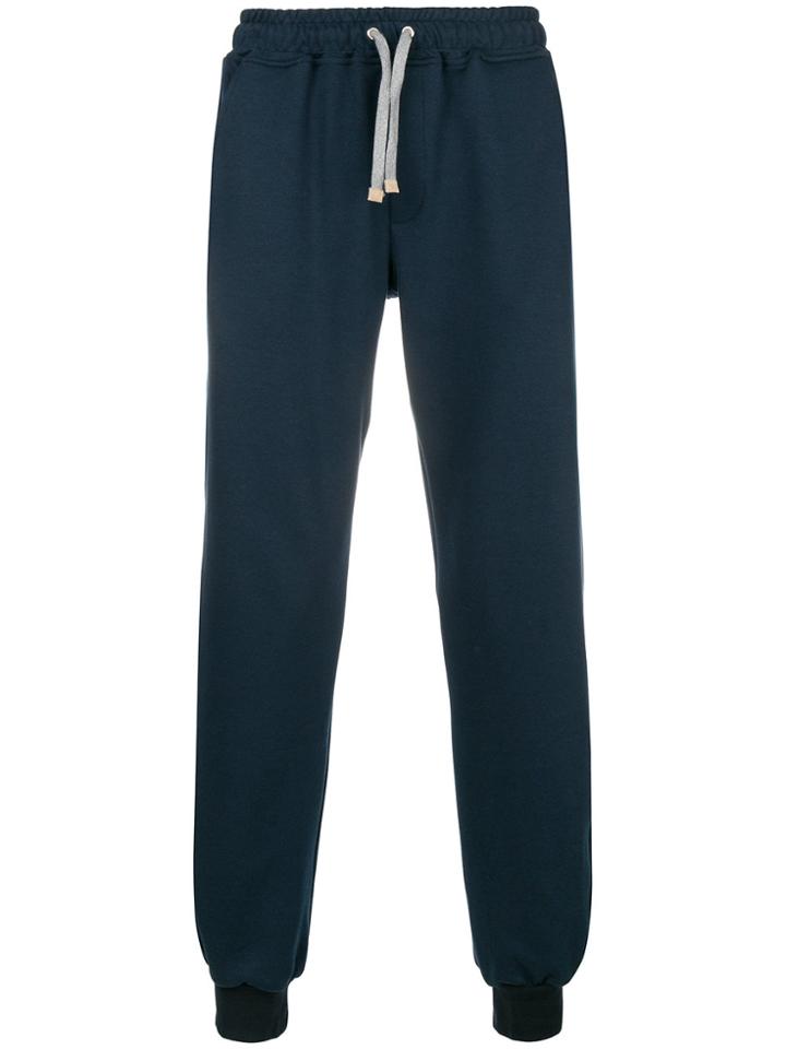 Eleventy Drawstring Track Trousers - Blue