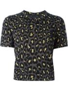 Marc By Marc Jacobs Leopard Intarsia Shortsleeved Sweater