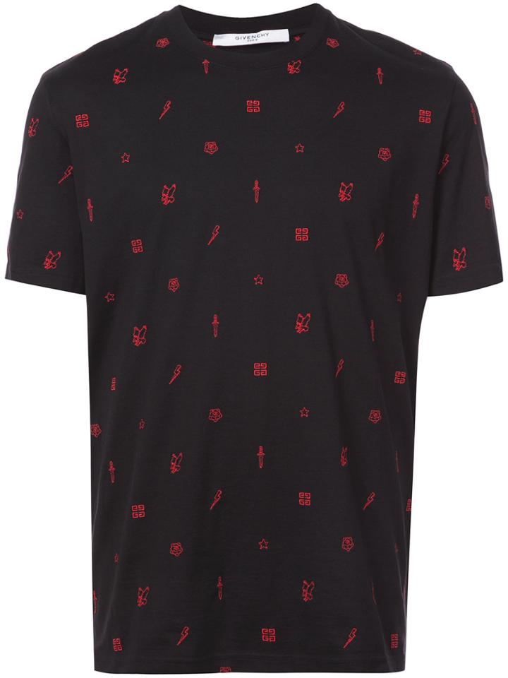 Givenchy Monogram Print T-shirt - Black