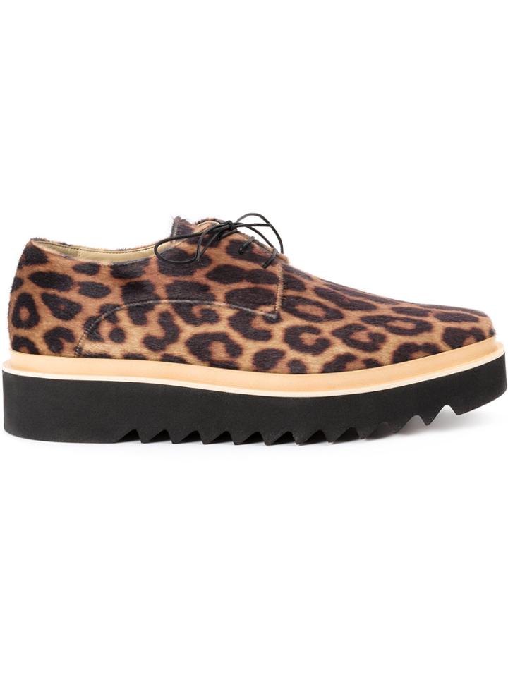Stella Mccartney Animal Print Platform Sneakers - Black