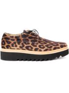 Stella Mccartney Animal Print Platform Sneakers - Black