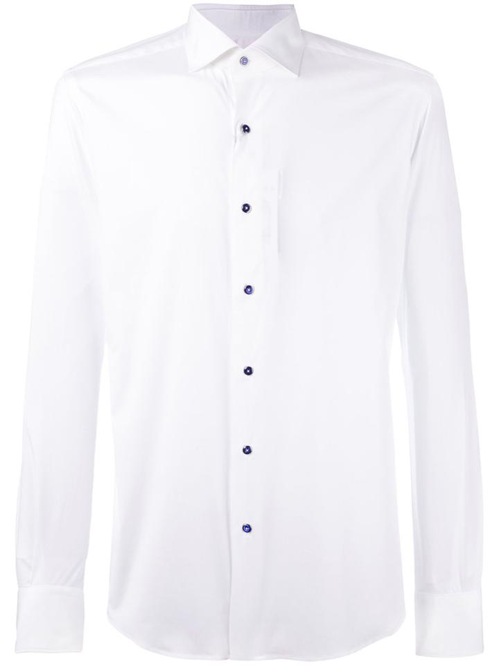 Xacus - Classic Shirt - Men - Cotton/spandex/elastane - 45, White, Cotton/spandex/elastane