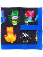 Paul Smith Cycle Jersey Pocket Square - Blue