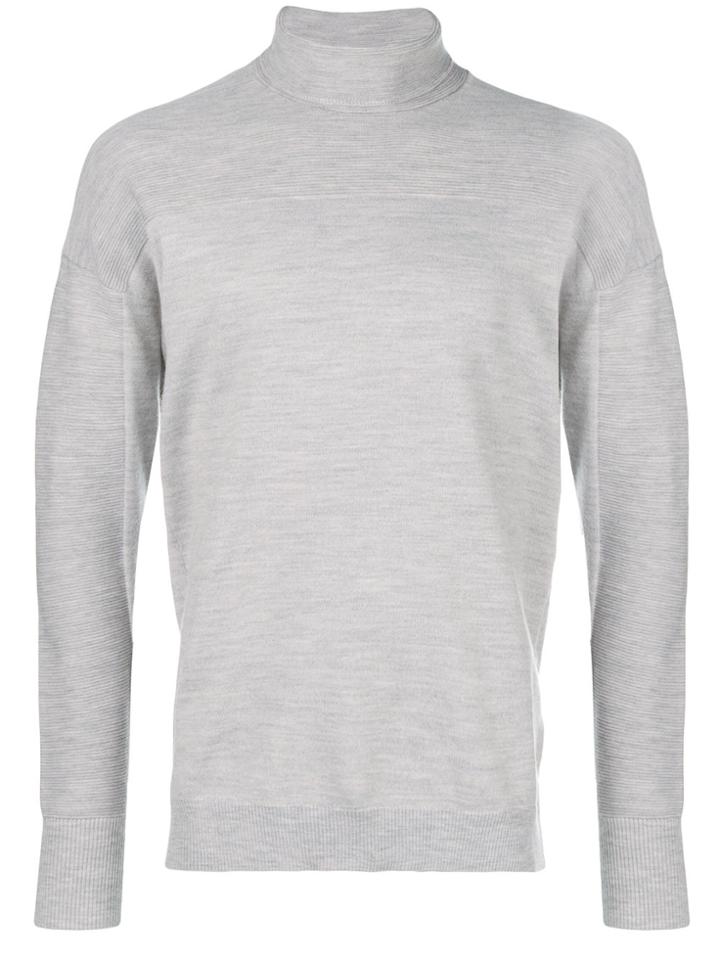 Al Duca D'aosta 1902 Turtle-neck Fitted Sweater - Grey