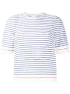 Sonia Rykiel - Striped Top - Women - Cotton/polyamide - M, White, Cotton/polyamide