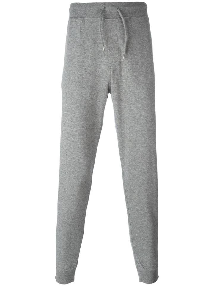 Polo Ralph Lauren Logo Patch Track Pants, Men's, Size: Large, Grey, Cotton/viscose/nylon