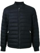 Kent & Curwen Down Bomber Jacket, Men's, Size: Large, Black, Wool