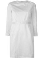 Three-quarter Sleeve Dress, Women's, Size: 42, White, Yves Saint Laurent Vintage