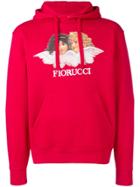 Fiorucci Logo Patch Hoodie - Red