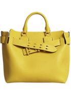 Burberry The Medium Leather Belt Bag - Yellow & Orange