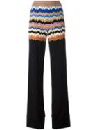 Missoni Knitted Trousers, Women's, Size: 42, Black, Silk/spandex/elastane/rayon/wool
