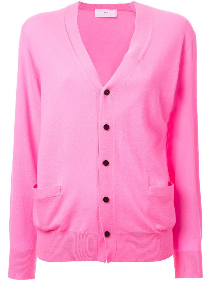 Toga Oversized Cardigan, Women's, Size: 36, Pink/purple, Wool