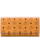 Mcm Visetos Three Fold Wallet - Brown