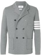 Thom Browne 4-bar Stripe Double-breasted Merino Wool Sport Coat - Grey