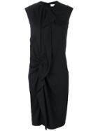 Carven Ruffle Fitted Dress - Black