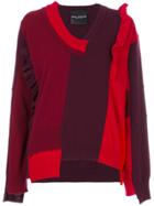 Erika Cavallini Asymmetrical Knit Jumper - Multicolour