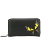 Fendi Bag Bugs Zipped Wallet - Black