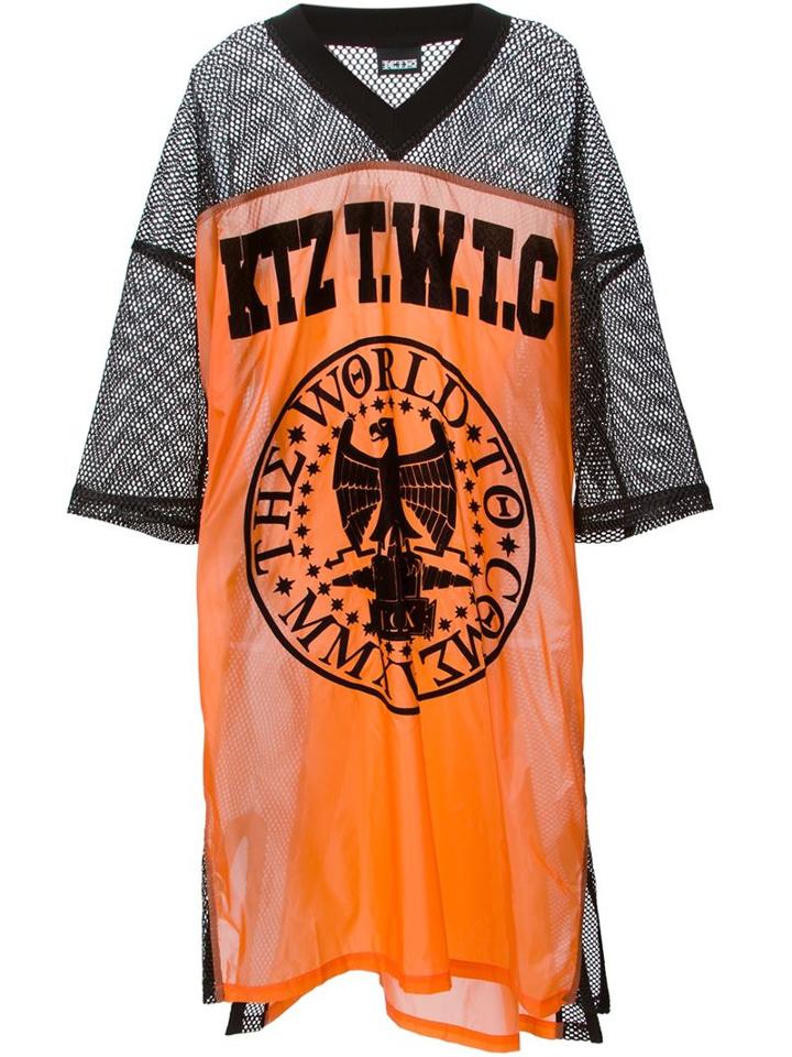 Ktz Eagle Print Baseball T-shirt