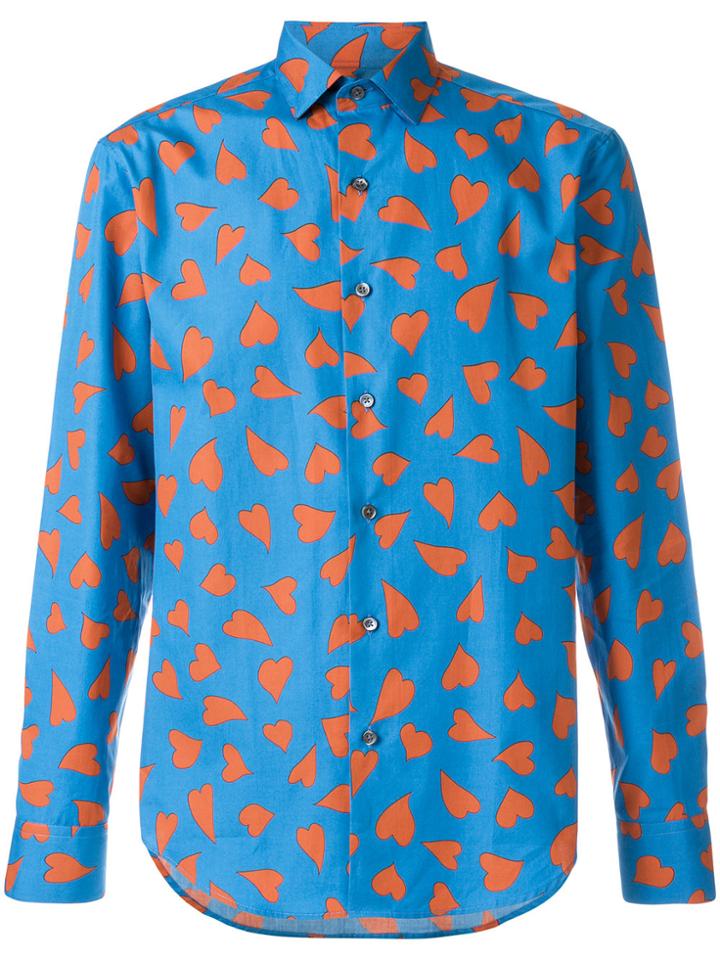 Jw Anderson Heart Print Shirt - Blue