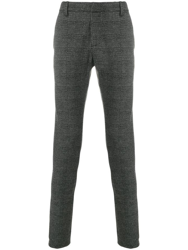 Dondup Checkered Trousers - Grey