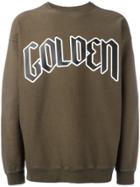 Golden Goose Deluxe Brand Typography Branded Sweatshirt - Brown