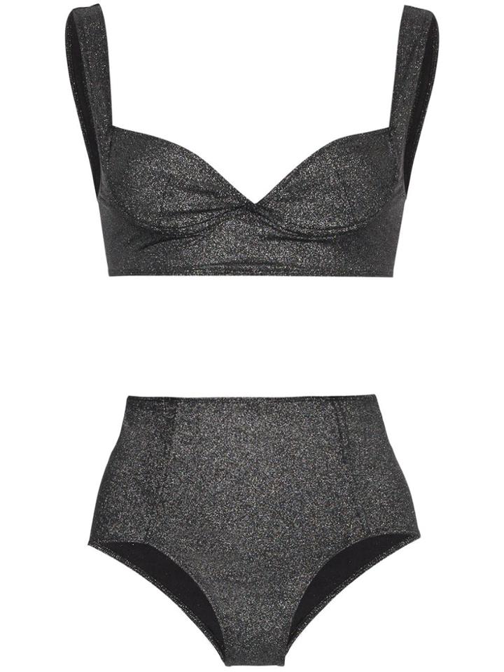 Leslie Amon Kirsten Glitter Bikini - Black
