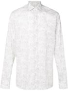 Z Zegna Floral Print Button Down Shirt - White