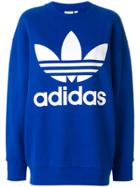 Adidas Adidas Originals Trefoil Oversized Sweatshirt - Blue