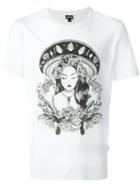 Just Cavalli Lady Print T-shirt, Men's, Size: Xl, White, Cotton
