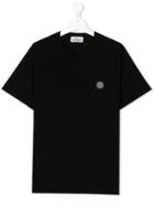 Stone Island Junior Teen Logo Patch T-shirt - Black